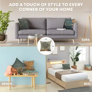 Vase Iris Belgian Cushion Cover - 18 in. x 18 in. Cotton/Viscose/Polyester by Vincent Van Gogh