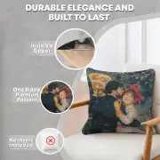 Danse A La Campagne Belgian Cushion Cover - 13 in. x 13 in. Cotton/Viscose/Polyester by Pierre- Auguste Renoir | Feature