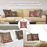 Licorne Fleuri Red Cushion | Application