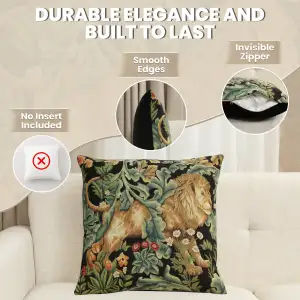 Lion By William Morris Belgian Cushion Cover - 18 in. x 18 in. Cotton/Viscose/Polyester by William Morris