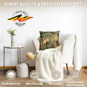 Lion By William Morris Belgian Cushion Cover - 18 in. x 18 in. Cotton/Viscose/Polyester by William Morris