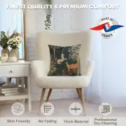 Unicorn and Does Forest Blue French Couch Cushion | Quality