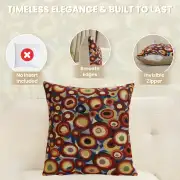 Klimt Circles Belgian Couch Pillow | Feature