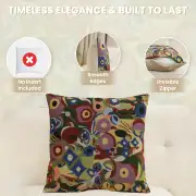 Klimt Swirls Belgian Couch Pillow | Feature