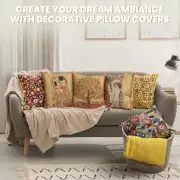 Klimt Swirls Belgian Couch Pillow | Orientation