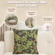 Leicester Belgian Woven Cushion Cover - 16 x 16" in Hand Finished Square Pillow for Living Room - Decorative Throw Accent Pillow Cover for Sofa Bed & Couch - Cushion Cover for Indoor Use | Feature