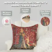 Medieval Touch Large Belgian Cushion Cover - 18 in. x 18 in. Cotton/Viscose/Polyester by Charlotte Home Furnishings | Feature