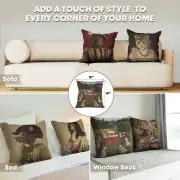 The Lamb Of God Belgian Cushion Cover - 18 in. x 18 in. Cotton/Viscose/Polyester by Jan and Hubert van Eyck | Application