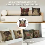 Cat With Crown A Belgian Sofa Pillow Cover | Application