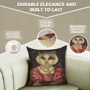 Cat With Crown A Belgian Sofa Pillow Cover | Feature