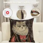 Cat With Crown C Belgian Sofa Pillow Cover | Feature