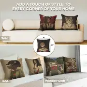 Cat With Hat A Belgian Cushion Cover | Application