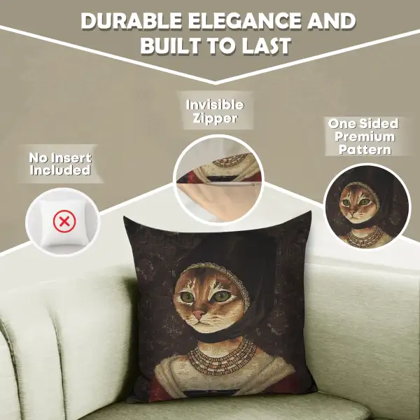 Cat With Hat A Belgian Cushion Cover | Feature