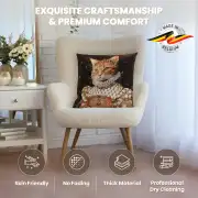Ginger Cat Sisi Belgian Cushion Cover - 18 in. x 18 in. Cotton by Charlotte Home Furnishings Inc | Quality