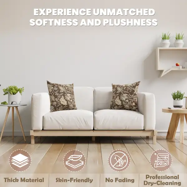 Peony Grey B French Couch Cushion | Quality