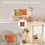 Peony Orange B Tapestry Cushion Cover - 19 in. x 19 in. Cotton by Charlotte Home Furnishings Inc | Application