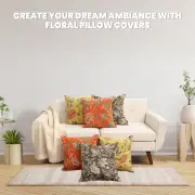 Peony Yellow A Tapestry Cushion Cover - 19 in. x 19 in. Cotton by Charlotte Home Furnishings Inc | Orientation