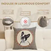 French Bulldog Cushion Cover - 18 in. x 18 in. Cotton/Polyester/Acrylic by Charlotte Home Furnishings Inc | Feature