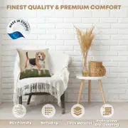 Beagle Cushion Cover - 18 in. x 18 in. Cotton/Polyester/Acrylic by Charlotte Home Furnishings Inc | Quality