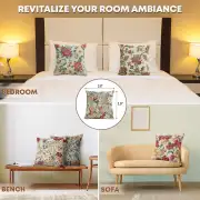 Berries Field Cushion Cover - 18 in. x 18 in. Cotton/Polyester/Acrylic by Charlotte Home Furnishings Inc | Application