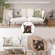 Flower Blossom Cushion Cover - 18 in. x 18 in. Cotton/Polyester/Acrylic by Charlotte Home Furnishings Inc | Application