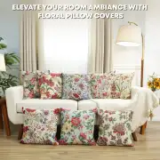 Camellia Cushion Cover - 18 in. x 18 in. Cotton/Polyester/Acrylic by Charlotte Home Furnishings Inc | Orientation