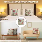 Zinnia Blue Cushion Cover - 18 in. x 18 in. Cotton/Polyester/Acrylic by Charlotte Home Furnishings Inc | Application
