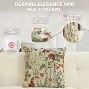 Gabi Cushion Cover - 18 in. x 18 in. Cotton/Polyester/Acrylic by Charlotte Home Furnishings Inc | Feature