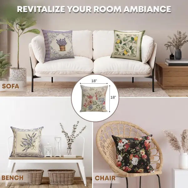 Daisy Flower Cushion Cover | Application