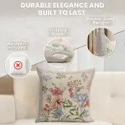 Daisy Flower Cushion Cover - 18 in. x 18 in. Cotton/Polyester/Acrylic by Charlotte Home Furnishings Inc | Feature