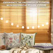 Lemon Flower Cushion Cover - 18 in. x 18 in. Cotton/Polyester/Acrylic by Charlotte Home Furnishings Inc | Orientation