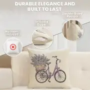 Bike with Lavender Cushion Cover | Feature