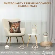 Forest Fox Brown Belgian Sofa Pillow Cover | Quality