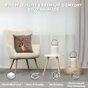 Forest Deer Grey Belgian Sofa Pillow Cover | Quality