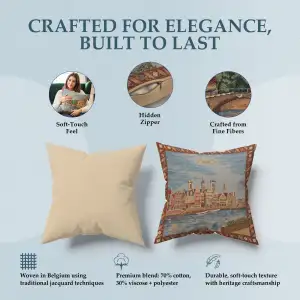Gent - Graslei Belgian Cushion Cover