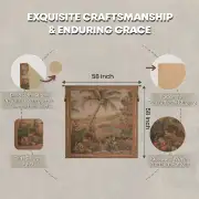 L'Oasis Carre Square French Wall Tapestry | Feature