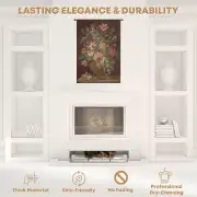 Vase With Flowers Brown Italian Tapestry - 18 in. x 26 in. Cotton by Alessia Cara | Quality
