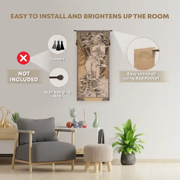 Mucha Winter Belgian Wall Tapestry | Family