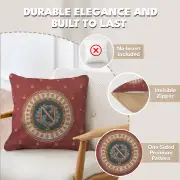 Red Napoleon French Couch Cushion | Feature