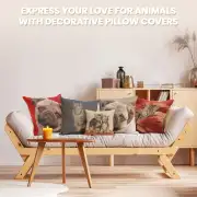 Two Kittens French Couch Cushion | Orientation