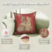 Blue Knight Belgian Cushion Cover - 18 in. x 18 in. Cotton by Charlotte Home Furnishings Inc | Feature