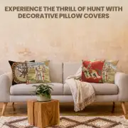 Blue Knight Belgian Cushion Cover - 18 in. x 18 in. Cotton by Charlotte Home Furnishings Inc | Orientation