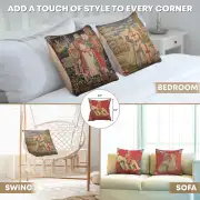 Red Knight Belgian Cushion Cover | Application