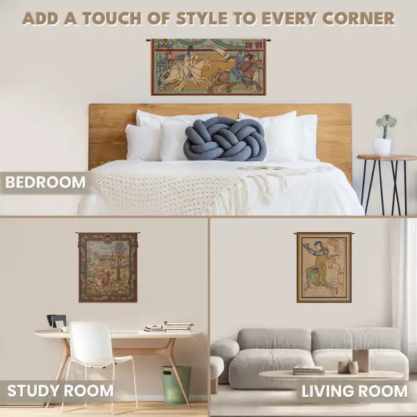 La Prise De Lille II Belgian Tapestry - 49 in. x 33 in. Cotton/Viscose/Polyester by Charlotte Home Furnishings Inc | Application