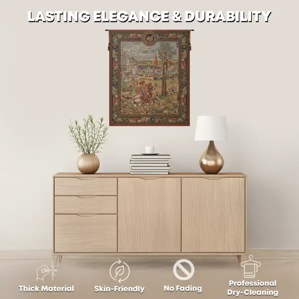 Vieux Brussels (Left Side) Belgian Wall Tapestry | Quality