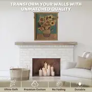 Sunflowers, Gold Belgian Wall Tapestry | Quality