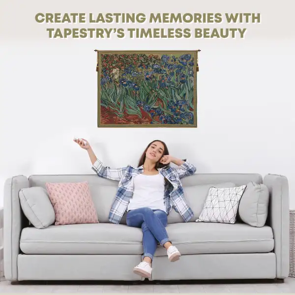 Les Iris Belgian Wall Tapestry | Family