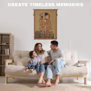 Klimt's Kiss Belgian Wall Tapestry | Family