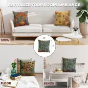 The Iris II Belgian Couch Pillow | Application