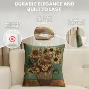 Sunflowers Belgian Couch Pillow | Feature